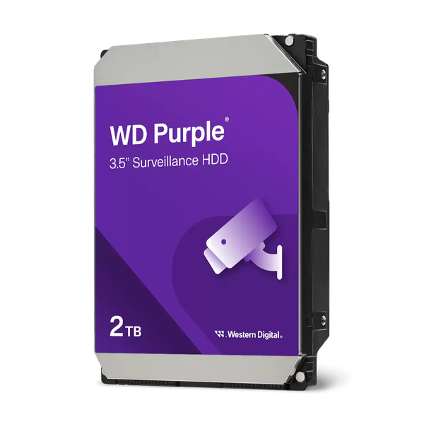 Ổ cứng HDD Western Digital Purple 2TB WD23PURZ Chính Hãng | SATA III, 3.5", 256MB Cache, CMR 