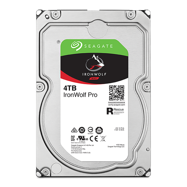  Ổ cứng HDD 4TB Seagate Ironwolf Pro NAS (ST4000NT001) | 7200RPM, 256MB Cache, CMR 