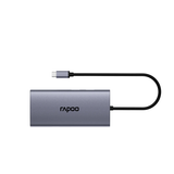  Bộ chuyển đổi đa cổng USB-C RAPOO (XD101) | USB-C to HDMI 4K 30Hz, USB-C, 3 x USB 3.0, VGA, Audio, RJ45, SD/TF Card 