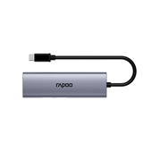  Bộ chuyển đổi đa cổng USB-C RAPOO (XD51) | USB-C to HDMI 4K 60Hz, 2 x USB-A 3.0, USB-C, PD 