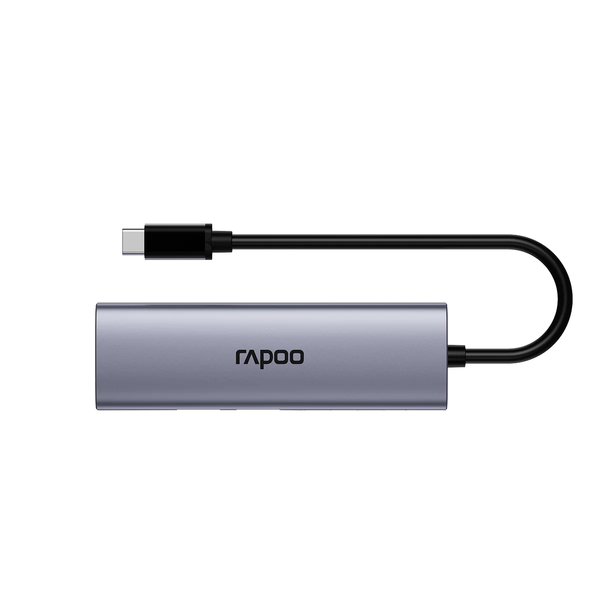  Bộ chuyển đổi đa cổng USB-C RAPOO (XD51) | USB-C to HDMI 4K 60Hz, 2 x USB-A 3.0, USB-C, PD 