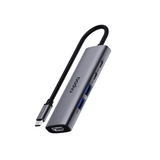  Bộ chuyển đổi đa cổng USB-C RAPOO (XD51) | USB-C to HDMI 4K 60Hz, 2 x USB-A 3.0, USB-C, PD 