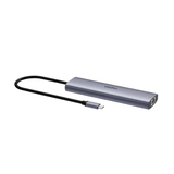  Bộ chuyển đổi đa cổng USB-C RAPOO (XD71) | USB-C to HDMI 4K 60Hz, 2 x USB-A 3.0, RJ45, SD/TF Card, PD 