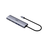  Bộ chuyển đổi đa cổng USB-C RAPOO (XD71) | USB-C to HDMI 4K 60Hz, 2 x USB-A 3.0, RJ45, SD/TF Card, PD 