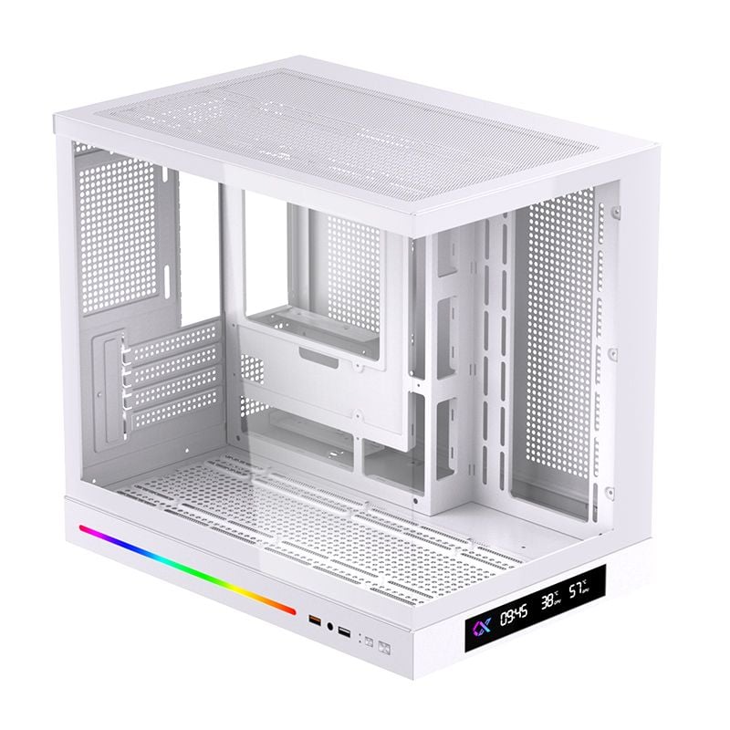  Thùng máy Xigmatek Cloud M DGT Artic (EN 49859) | M-ATX/Mini ITX, Không kèm fan, Trắng 