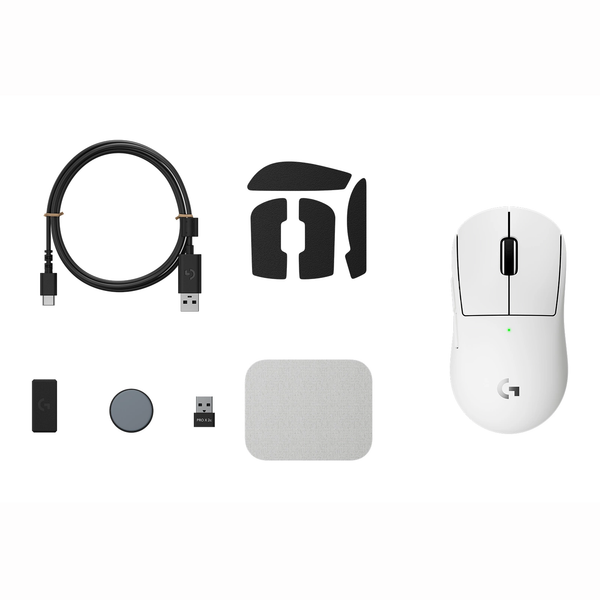  Chuột gaming Logitech Pro X Superlight 2C | Wireless 2.4Ghz, 44000 DPI, 51g, Trắng 