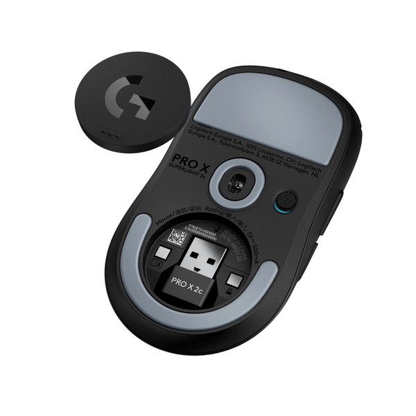  Chuột gaming Logitech Pro X Superlight 2C | Wireless 2.4Ghz, 44000 DPI, 51g, Đen 