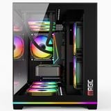  Thùng máy Magic GM-06L Pro (Led RGB/ARGB) (Full M-ATX) (Aio 360 Top) - Đen 