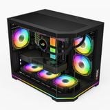  Thùng máy Magic GM-08L Pro (Led RGB/ARGB) (Full M-ATX) (Aio 360 Top) - Đen 