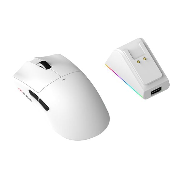  Chuột gaming Magic LDON V3 PRO | 3 Mode, Dock sạc, Trắng 