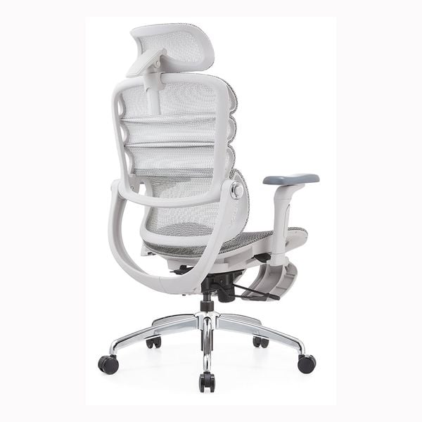  Ghế Công Thái Học Manson Foris, Màu Xám, Có gác chân | Đỡ Lưng Bionic Spine, Ngả Sâu 147 Độ, Tay 5D 