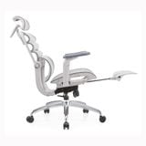  Ghế Công Thái Học Manson Foris, Màu Xám, Có gác chân | Đỡ Lưng Bionic Spine, Ngả Sâu 147 Độ, Tay 5D 