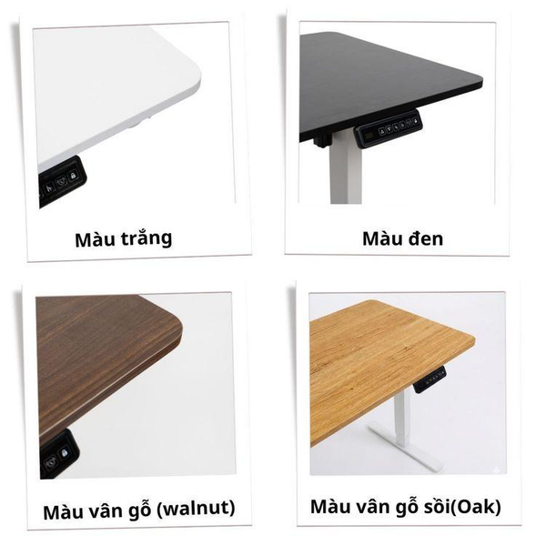  Bàn nâng hạ Manson SmartDesk 1m2 | Khung đen, Mặt đen 