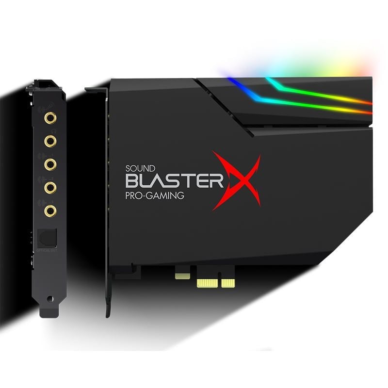 Sound Card Creative Sound BlasterX AE-5 Plus | RGB, Đen (70SB174000003)