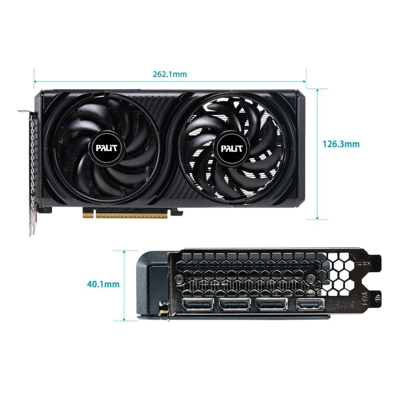 Card màn hình NVIDIA GeForce RTX 5060 Palit Infinity 2 OC | 8GB GDDR7, 3840 CUDA