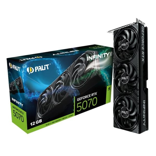  Card màn hình NVIDIA GeForce RTX 5070 Palit Infinity 3 | 12GB GDDR7, 6144 CUDA 