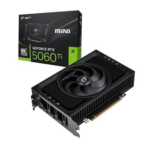 Card màn hình NVIDIA GeForce RTX 5060 Ti Colorful iGame Mini OC 8GB-V | 8GB GDDR7, 4608 CUDA, 1 Fan, Đen