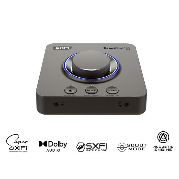  Sound Card Creative Sound Blaster X4 | Đen (70SB181500000) 