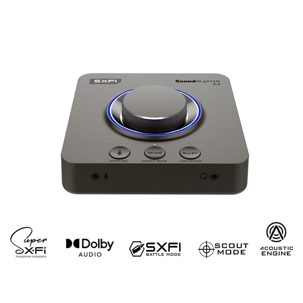 Sound Card Creative Sound Blaster X4 | Đen (70SB181500000)