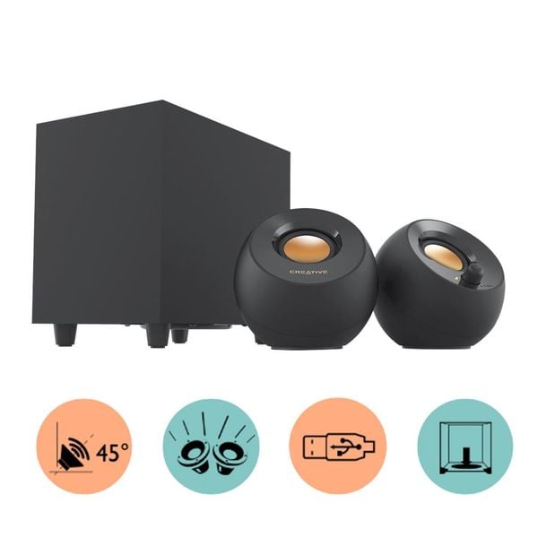  Loa Creative Pebble Plus | Đen (51MF0480AA000) 