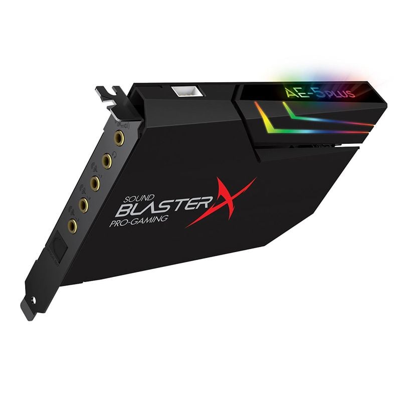 Sound Card Creative Sound BlasterX AE-5 Plus | RGB, Đen (70SB174000003)
