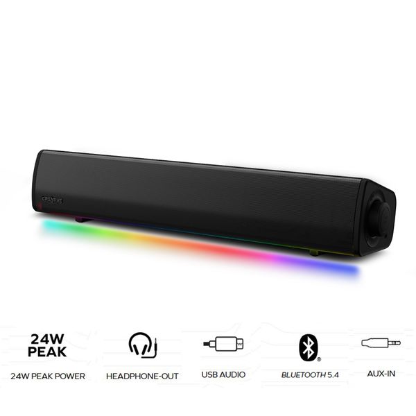  Loa Creative Sound Blaster GS3 | Bluetooth, RGB, Đen (51MF8465AA000) 