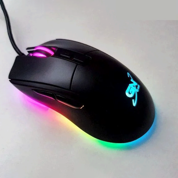  Chuột gaming Gnet GM103 Pro | Có dây, 7200 DPI, 141g, RGB, Đen 