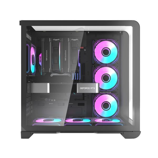  Thùng máy Darkflash L280 F-ATX (View 3 Góc) - Đen 