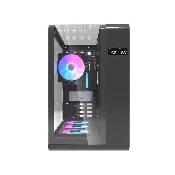  Thùng máy Darkflash L280 F-ATX (View 3 Góc) - Đen 