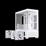  Thùng máy EINAREX SM501D RGB (Kèm sẵn 3 Fan ARGB) | M-ATX, Mặt kính, Trắng 