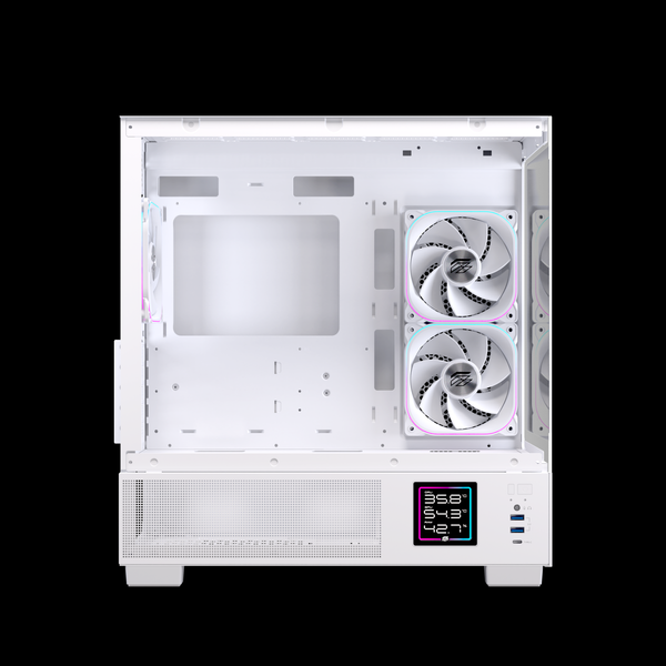  Thùng máy EINAREX SM501D RGB (Kèm sẵn 3 Fan ARGB) | M-ATX, Mặt kính, Trắng 