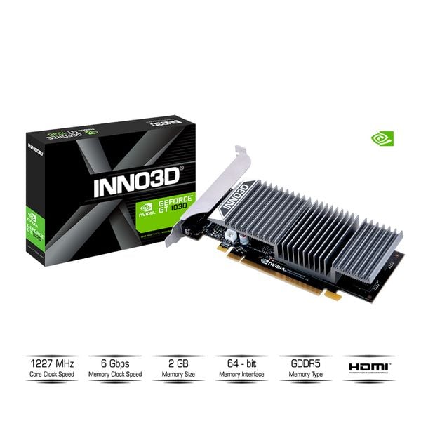  Card màn hình INNO3D GeForce GT 1030 | 2GB GDDR5, 384 CUDA, 300W 