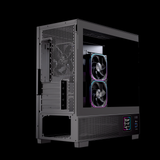  Thùng máy EINAREX SM501D RGB (Kèm sẵn 3 Fan ARGB) | M-ATX, Mặt kính, Đen 