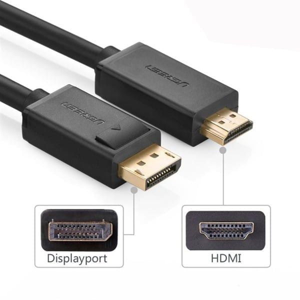  Cáp chuyển Displayport 1.2 to HDMI dài 5m hỗ trợ 4K/2K Ugreen 10204 