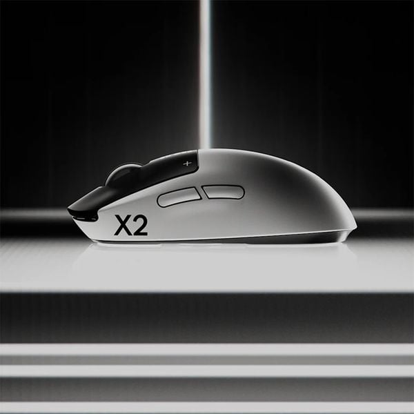  Chuột gaming Logitech PRO X2 SUPERSTRIKE Wireless (910-007778) | Không dây Lightspeed, 44K DPI, Lunar Eclipse 