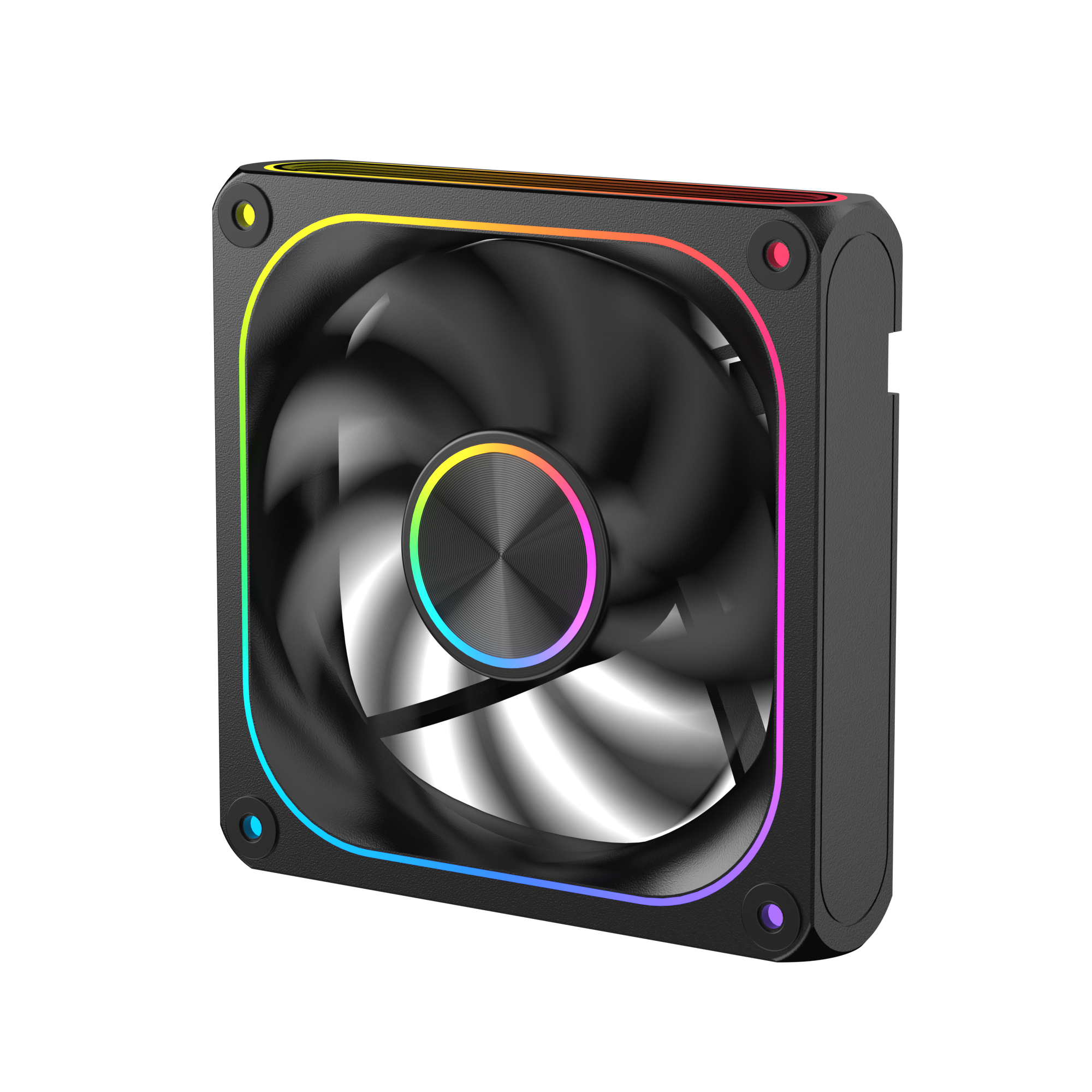 Quạt tản nhiệt PC Xigmatek Infinity Pro 8 | 120mm, ARGB, Gió thuận, Đen (EN49538)