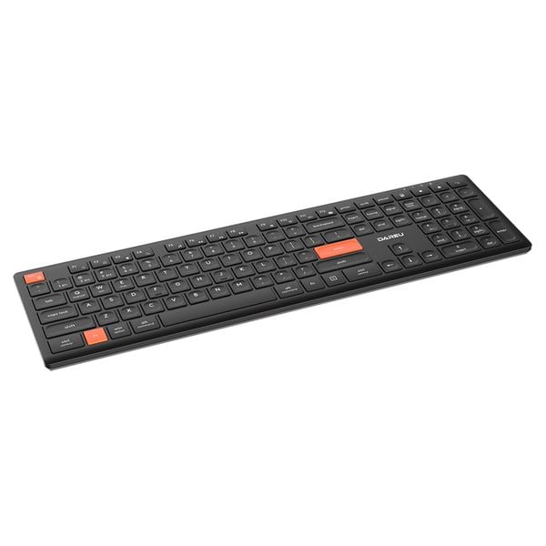  Bàn phím văn phòng Dare-U LK165D Black Orange | Không dây, Dual Mode, Scissor Switch 
