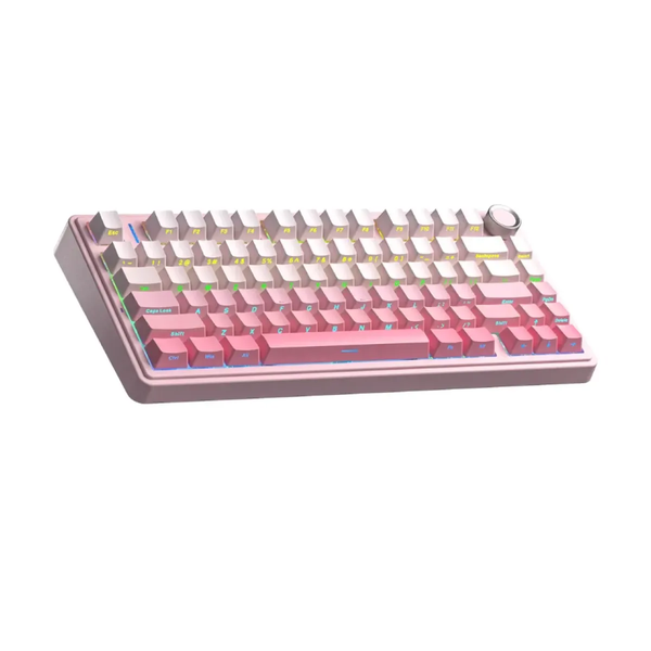  Bàn phím cơ gaming AULA F75 Hồng Gradient Side-Engraved | 3 Mode, Dream Sakura Switch, RGB (NK) 