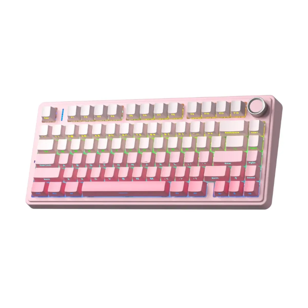  Bàn phím cơ gaming AULA F75 Hồng Gradient Side-Engraved | 3 Mode, Dream Sakura Switch, RGB (NK) 