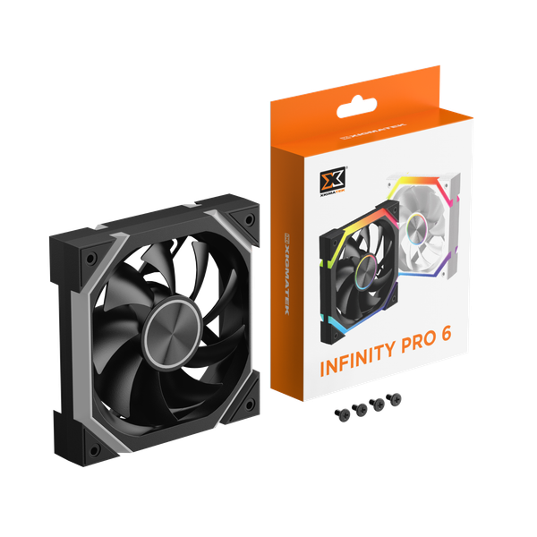  Quạt tản nhiệt PC Xigmatek Infinity Pro 6 (EN 49415) | Fan 120mm, ARGB, Gió thuận, Đen 