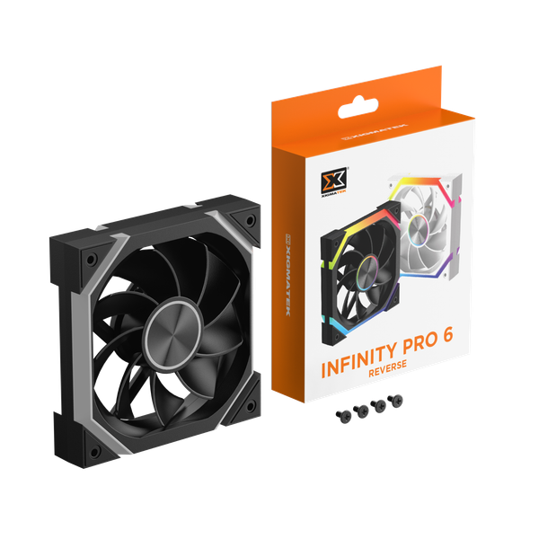  Quạt tản nhiệt PC Xigmatek Infinity Pro 6 (EN 49439) | Fan 120mm, ARGB, Gió ngược, Đen 