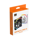 Quạt tản nhiệt PC Xigmatek Infinity Pro 6 (EN 49439) | Fan 120mm, ARGB, Gió ngược, Đen 
