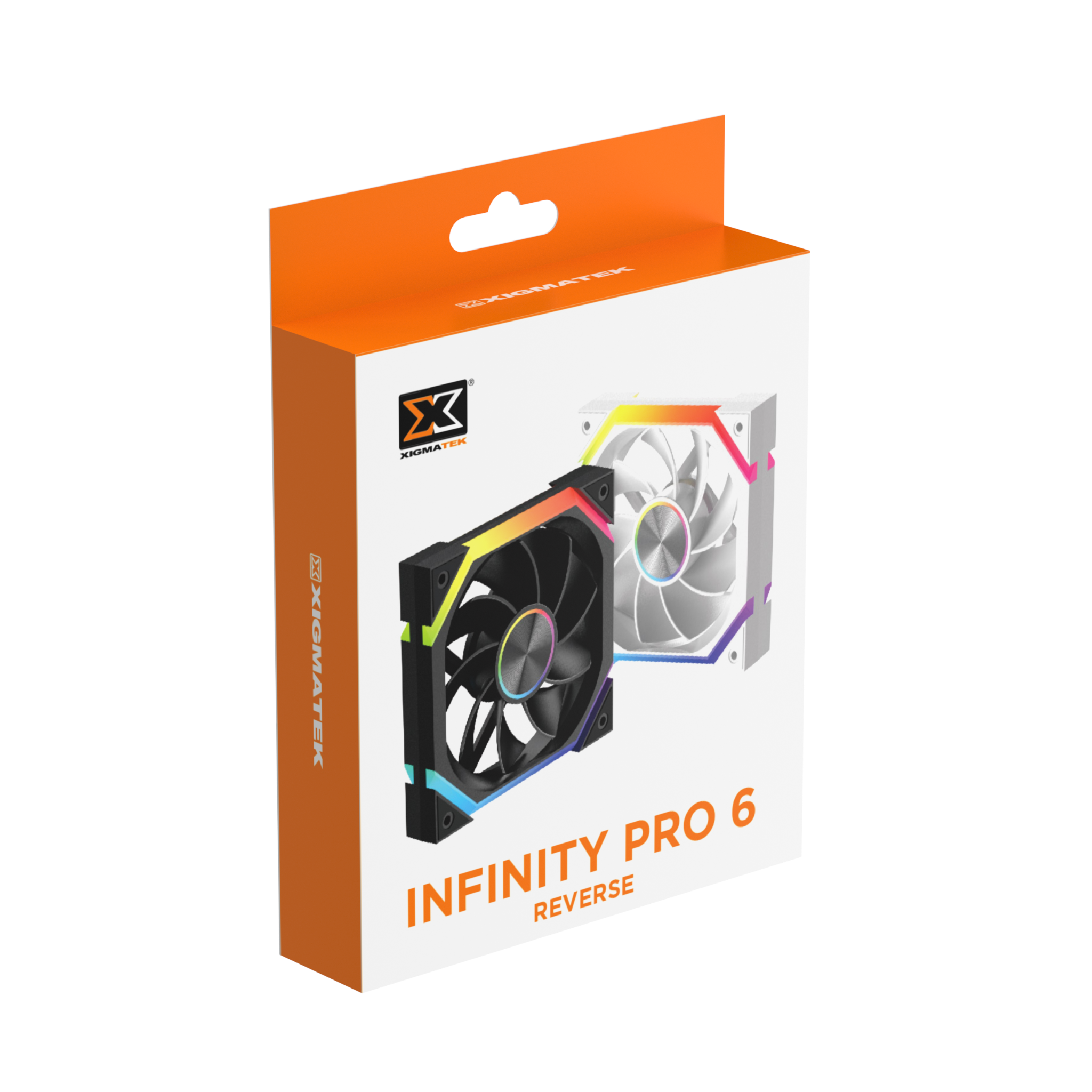  Quạt tản nhiệt PC Xigmatek Infinity Pro 6 (EN 49439) | Fan 120mm, ARGB, Gió ngược, Đen 