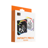  Quạt tản nhiệt PC Xigmatek Infinity Pro 6 (EN 49446) | Fan 120mm, ARGB, Gió ngược, Trắng 