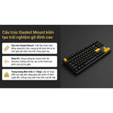  Bàn Phím Cơ Gaming Không Dây AKKO 5087 V3 Black & Gold | Akko Piano Pro, 3 Mode, RGB, Hot Swap 