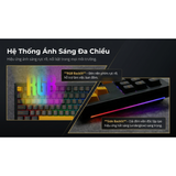  Bàn Phím Cơ Gaming Không Dây AKKO 5087 V3 Black & Gold | Akko Piano Pro, 3 Mode, RGB, Hot Swap 