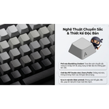  Bàn Phím Cơ Gaming Không Dây AKKO 5087 V3 Black & Gray Gradient | Akko Botany, 3 Mode, RGB, Hot Swap 
