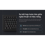  Bàn Phím Cơ Gaming Không Dây AKKO 5087 V3 Black Transparent | Akko Piano Pro, 3 Mode, RGB, Hot Swap 
