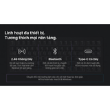  Bàn Phím Cơ Gaming Không Dây AKKO 5087 V3 Black Transparent | Akko Piano Pro, 3 Mode, RGB, Hot Swap 
