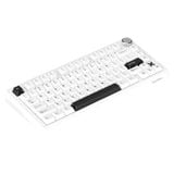  Bàn phím cơ Gaming Không Dây Dare-U Flex 75 White Black | Triple Mode, Gasket Mount, RGB, Pegasus Switch 